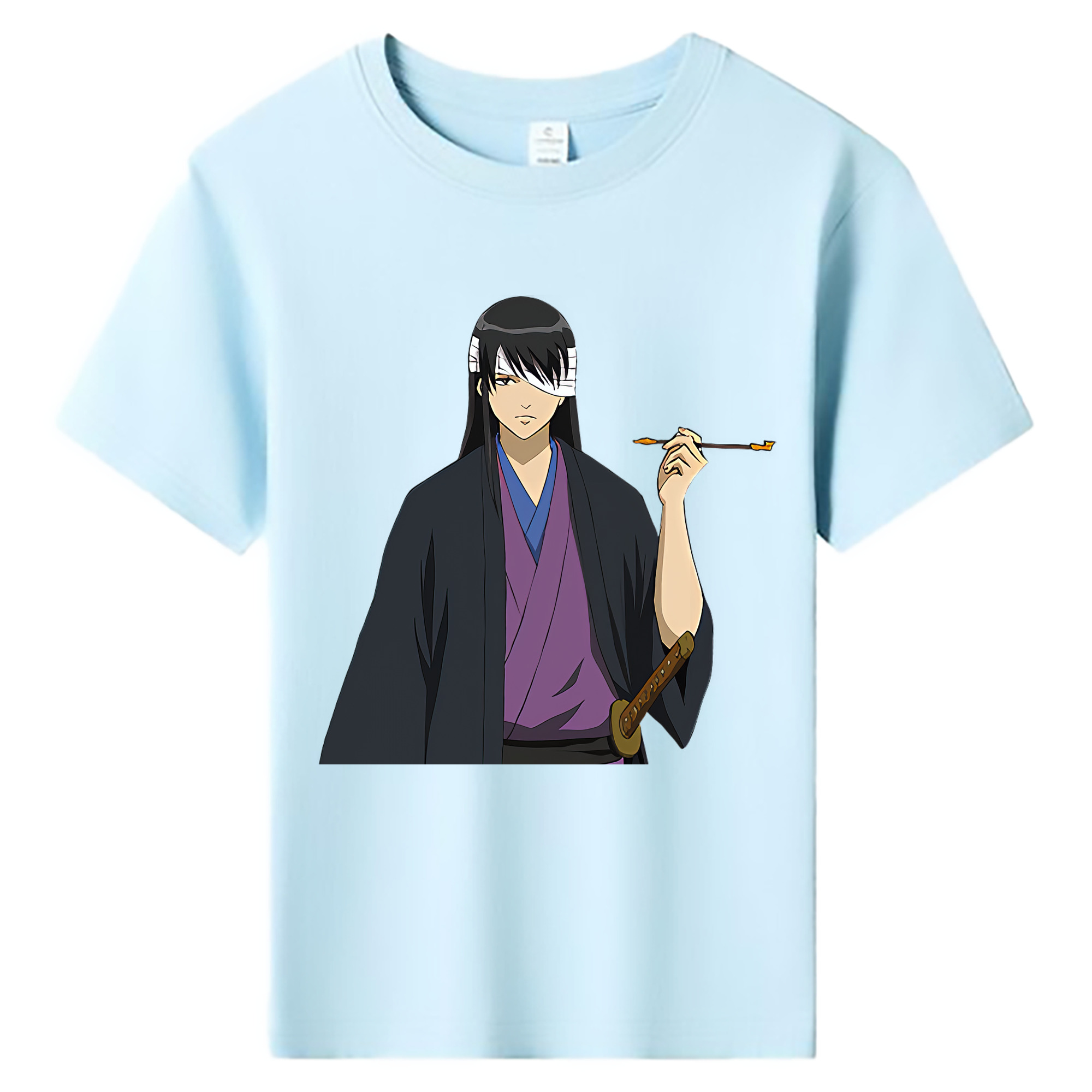 （画像用） ぎんたま 坂田銀時（さかたぎんとき） 神楽 志村新八（しむら しんぱち） GINTAMA Sakata Gintoki Kagura Shimura Shinpachi 綿100％キッズTシャツ（フロントプリント）